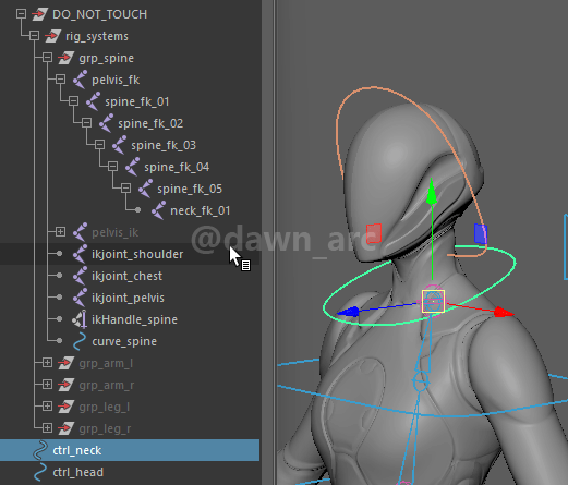 [Maya]Rigging 11 - Neck and Head